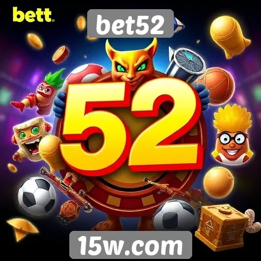 Variedade de jogos oferecidos pela bet52